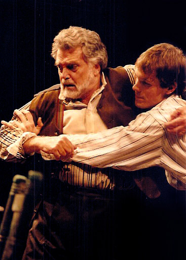 Bolt with the cast of The Championship Season - on the The Public Theatre’s National Tour